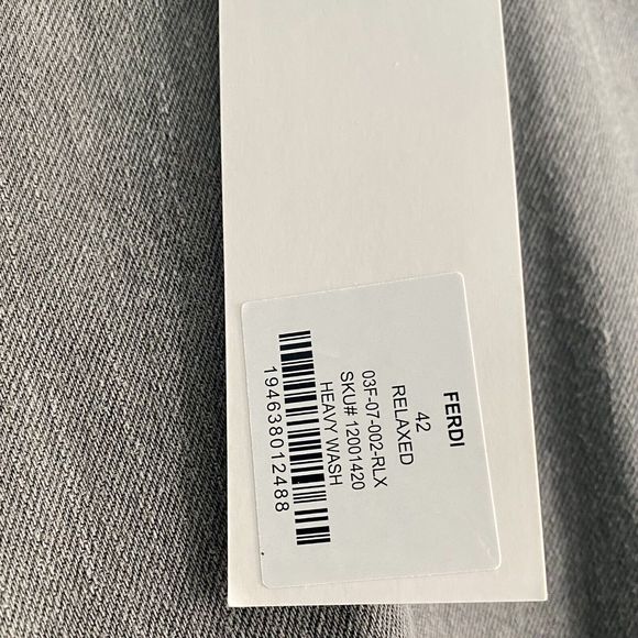 Five Four Ferdi Men’s 42 (Actual 44x33) Gray Denim Straight Leg Button Fly Jeans - Picture 4 of 9